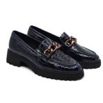 Ara mocassin blauw lakleer 31209-14